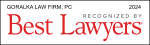 Logo Recognizing The Goralka Law Firm's affiliation with Best Lawyers 2024